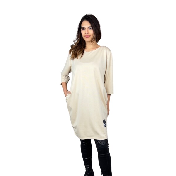 HOSH Dámské šaty Caspia Velikost: UNI, Barva: Béžová