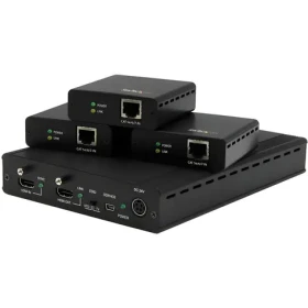 StarTech HDBaseT extender kit 1x3 se 3 přijímači / Rozbočovač HDMI / HDMI přes CAT5e/CAT6 / 3 porty (ST124HDBT)