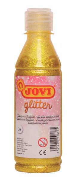 Temperová barva JOVI glittrová 250ml - žlutá