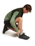 Pánské merino ponožky ICEBREAKER Mens Run+ Ultralight Mini, Lichen/Porcini velikost: 39-41,5 (S)