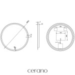 CERANO - Koupelnové LED zrcadlo Eterno - Ø 80 CER-8050BD6954