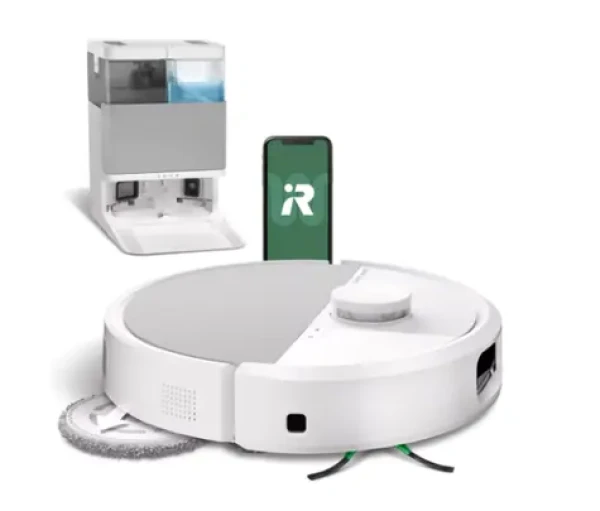 IRobot Roomba Plus 505 Combo + AutoWash dock bílá / Robotický vysavač / WiFi / vysávání mopování / 5000 mAh (N185240)