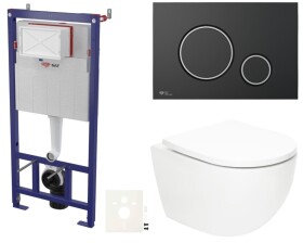 Závěsný WC set do lehkých stěn / předstěnová SAT Fusion SIKOSSTORFU78 SIKOSSTORFU78