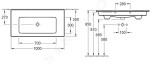 VILLEROY & BOCH - Venticello Umyvadlo nábytkové 1000x500 mm, s přepadem, bez otvoru pro baterii, alpská bílá 4104AJ01