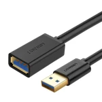 Ugreen prodlužovací kabel USB 3.0 (samice) - USB 3.0 (samec) černá / 1m (10368B)