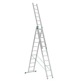 Žebřík AL, trojdílný, 3x11 příček, 7,11m, ALVE EUROSTYL 7611