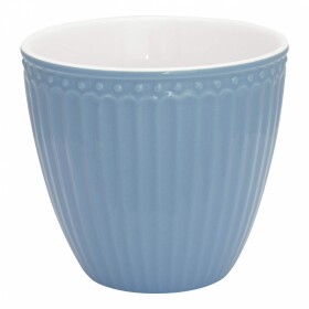 GREEN GATE Latte cup Alice Sky Blue 300 ml, modrá barva, keramika 300ml