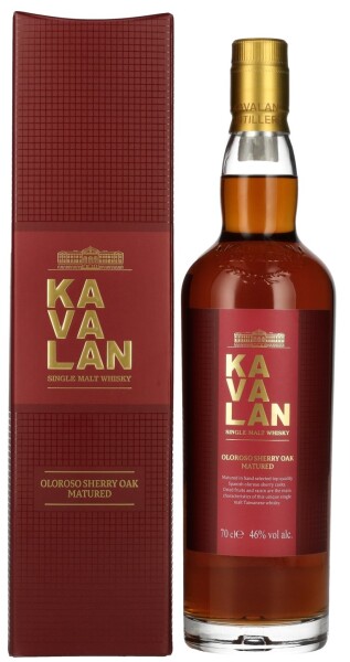 Kavalan SHERRY OAK Single Malt Whisky 46% 0,7 l (tuba)