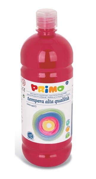 PRIMO Alta školní temperová barva 1l - červená šarlatová scarlet 380