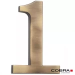 Cislo 3D bronz cesany 1 - 5 cm