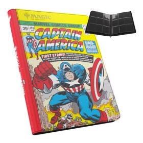 Album na karty Magic: the Gathering Zip-Up 18-Pocket Marvel Super Heroes - Captain America / Black Panther