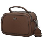Stylová dámská koženková crossbody kabelka Katin, coffee