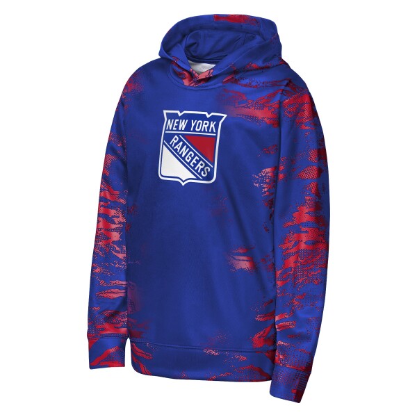 Outerstuff Dětská mikina New York Rangers NHL Team Dynamics Pullover Sublimated Velikost: Dětské M (136 – 152)