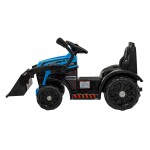 Mamido Dětský elektrický traktor G320 s radlicí modrý