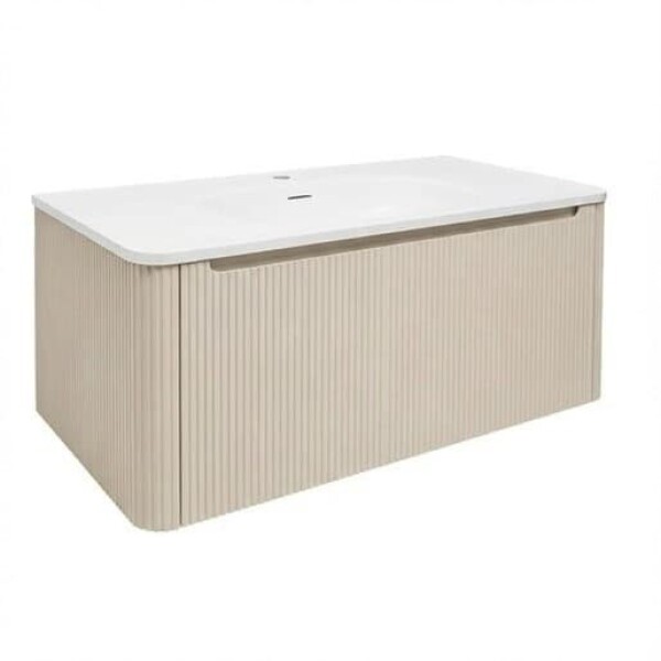Koupelnová skříňka s umyvadlem Naturel Austen 119x47,5x45 cm clear brown mat AUSTEN120CB AUSTEN120CB