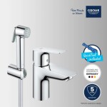 GROHE - Start Edge Umyvadlová baterie s bidetovou sprškou, chrom 23773001