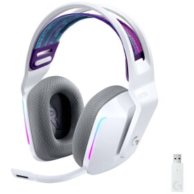 Logitech G733 LIGHTSPEED Gaming Sluchátka On Ear bezdrátová 7.1 Surround bílá regulace hlasitosti