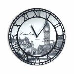 DumDekorace Vintage nástěnné hodiny motiv Londýn