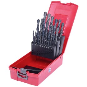 KS Tools 3301623 HSS-R sada spirálových vrtáku do kovu, 1 mm, 1.5 mm, 2 mm, 2.5 mm, 3 mm, 3.5 mm, 4 mm, 4.5 mm, 5 mm, 5.5 mm, 6 mm, 6.5 mm, 7 mm, 7.5 mm, 8 mm,