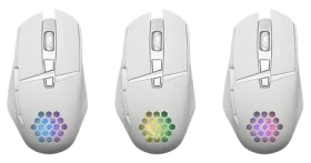 Glory GM-514 bílá / Herní myš / Bezdrátová / RGB / optická / 1200-3200 DPI / 6 tlačítek (52513)