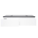 Koupelnová skříňka s kamennou krycí deskou SAT B-WAY 119x30x45 cm bílá lesk BWAY120WTK BWAY120WTK