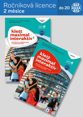 Klett Maximal int. 3 – digitální licence - uč. s ps – ročníková &lt;20 žáků (2 měsíce)