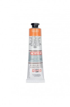 Akrylová barva Koh-i-Noor 40 ml - oranžová světlá 0220