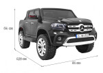 Mamido Elektrické autíčko Mercedes-Benz X-Class MP4 4x4 černé
