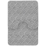 Sada koupelnových koberečků. 2 kusy Luxor světle šedá