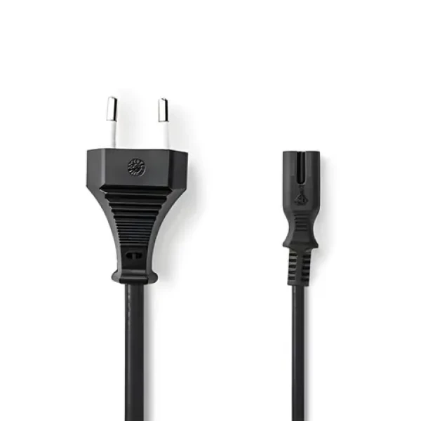 Nedis PCGB11040BK20 černá / Napájecí kabel / Euro zástrčka - IEC-320-C7 / 2 m (PCGB11040BK20)