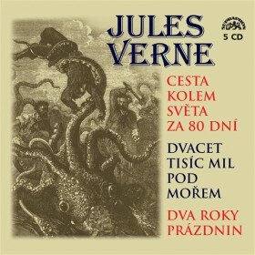 Cesta kolem světa za 80 dní, Dvacet tisíc mil pod mořem a Dva roky prázdnin - Jules Verne