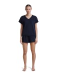 ICEBREAKER Wmns Merino 150 Lodge SS Tee, Midnight Navy (vzorek) velikost: S