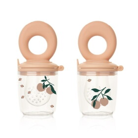 LIEWOOD Krmící dudlík Miranda Peach/Sea Shell – set 2 ks, růžová barva, plast