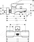 HANSGROHE - Metropol Vanová baterie, matná černá 32540670