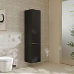 HANSGROHE - Xelu Q Vysoká skříňka 40x165x35 cm, 2 dvířka, panty vlevo, matná šedá/matná bílá 54136700