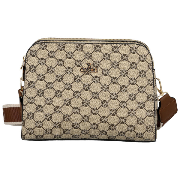 Stylová dámská koženková crossbody Maria, hnědá