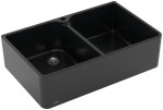 Keramický dřez Villeroy & Boch Farmhouse 80 X, 638001R7, Pure Black 638001R7