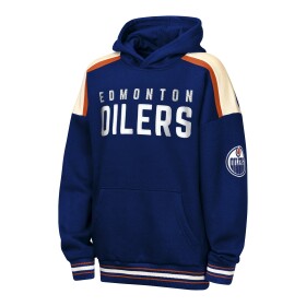 Outerstuff Dětská mikina Edmonton Oilers NHL Camaraderie Oversized Colorblock Fleece Velikost: Dětské S (122 – 134)