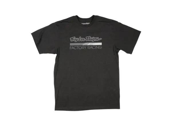 Troy Lee Designs Factory Racing pánské triko krátký rukáv Black heather/Gray vel. XL