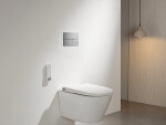 CERANO - Ovládací tlačítko splachování Line k WC modulu Profi - nerezová ocel - nerez CER-8050BD80366