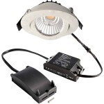 Paulmann 92907 Whirl LED vestavné svítidlo, LED, pevně vestavěné LED, 4.9 W, hliník (kartáčovaný), saténová, sada 3 ks