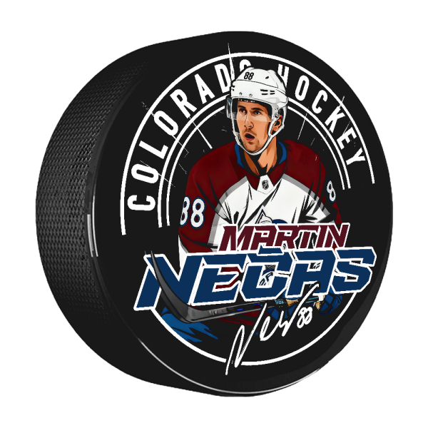 FansArena Puk Martin Nečas #88 Colorado Hockey Town Exclusive Collection (Colorado Avalanche NHL)