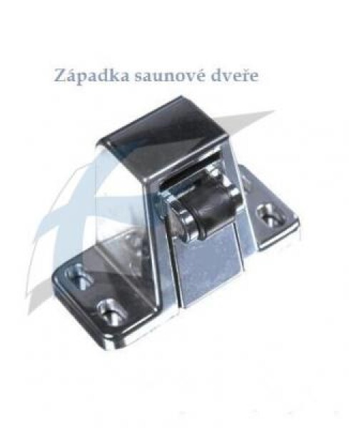 Západka na saunové dveře, chrom