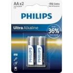 Philips baterie AA Ultra Alkaline - 2ks (LR6E2B/10)