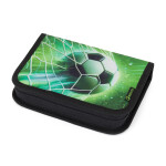 Školní batohový 5-dílný set Bagmaster LUMI 25 B FOTBAL (batoh,penál,sáček na cvičky,box na svačinu,láhev)