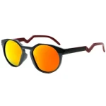 VeyRey Oválné polarizační sluneční brýle Contralance černá obruba červená skla (8596545423241)