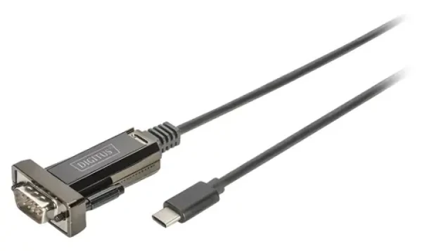 Digitus DA-70166 / Převodník USB-C na sériový port / RS232 / DSUB9 / 1 m (DA-70166)