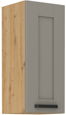 Horní skříňka Luna 30 G-72 1F Barva korpusu: Dub artisan, Barva dvířek: Clay Grey