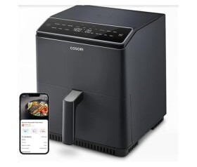 Cosori Dual Blaze 6.4L SMART horkovzdušná fritéza + 5x špíz a gril. rošt, black