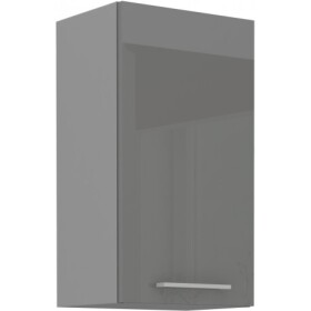 Horní skříňka 45 G-72 1F Barva korpusu: Šedá, Barva dvířek: Šedý lesk (Šedá)